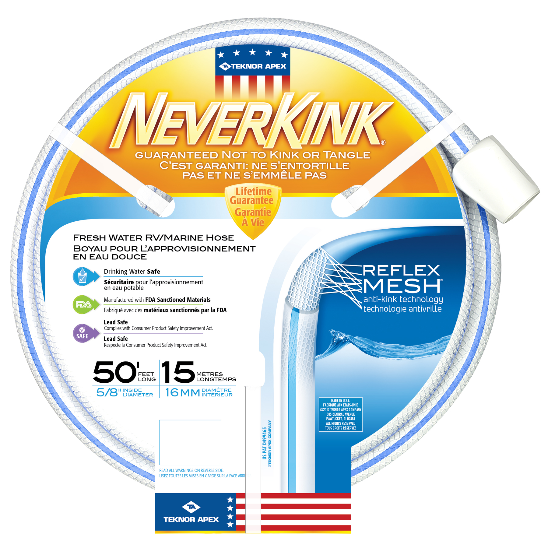 RV & Marine Drinking Water Hose NeverKink Apex Hose